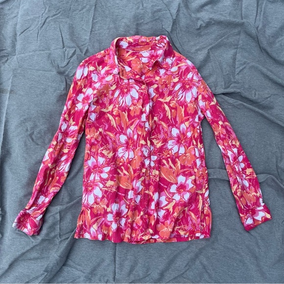 Tops - Floral Pink Women's Top